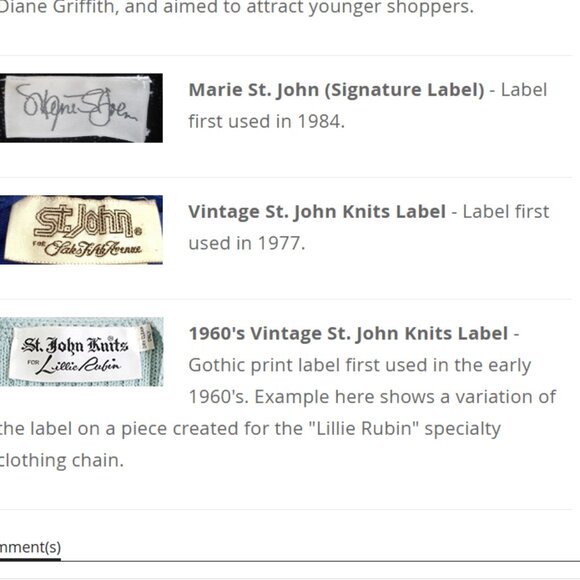 VINTAGE 1970's/80's St. John by Marie Gray Red and Tan Knit Cardigan - Picture 11 of 11